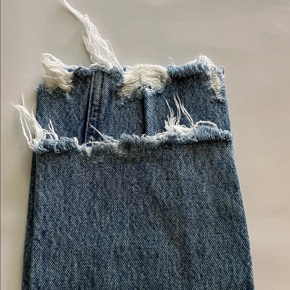 Agolde Riley Crop Slim Straight Leg High Rise Size 24 - Picture 14 of 16